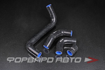 Купить Патрубки радиатора силиконовые ВАЗ-2101 - 2107  карбюратор (радиатор медный) 4шт, черные FORA ASHK-2101-1303000