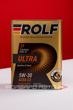 Купить Масло моторное 5W30 4л, Ultra C3 SN/CF ж/б (с) ROLF 322936