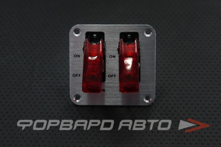 Купить Панель алюм. 2 тумблера, Тайвань  