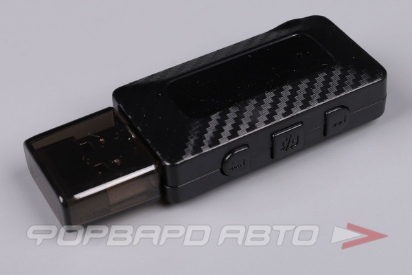 Модулятор FM (трансмиттер) с bluetooth, 2.4А USB,  черный XO BCC16