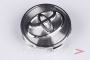 Колпачок ступицы для литых дисков Toyota, D56/65мм, h5.5-20мм, Silver рифлёный с буртом, <> TY-09