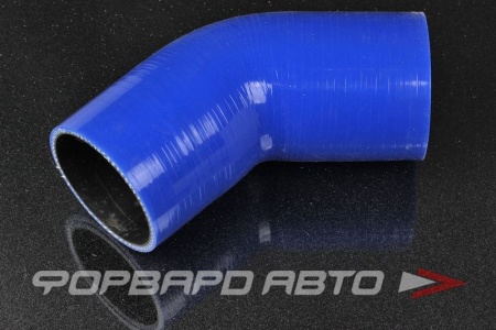 Купить Патрубок силиконовый 70 мм, 45°, синий (уценка) MELCO 