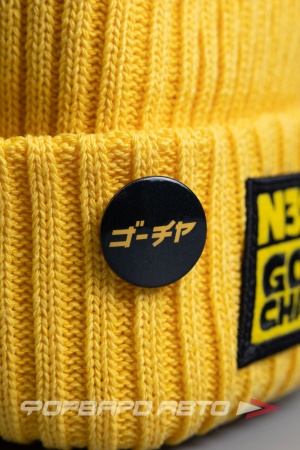 Купить Значок металлический (круглый) "ゴーチャ", черный ФОРВАРД АВТО 