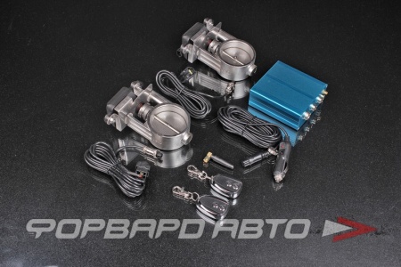 Купить Заслонки для выхлопной системы с раздвоенным выходом 63 мм (2,5") Электронные, 2 заслонки + блок управления + 2 пульта EPMAN EP-CUT001A25D-DZ