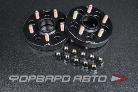 Купить Проставки колесные 25 мм, 5*100*12*1,25 HUB = 56,1 -> 56,0 (SUBARU) черные +10 гаек TPI TPI-SP47