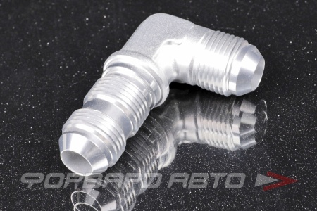 Купить Фитинг в перегородку AN8, 90°, серый AB88 