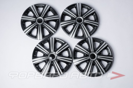 Купить Колпак колесный R14" DTM SUPER BLACK, к-т 4шт STAR S14011