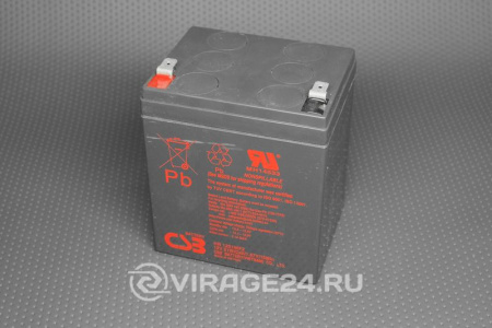 Аккумулятор 12V 5A/ч (90x70x107) CSB HR 1221 W F2