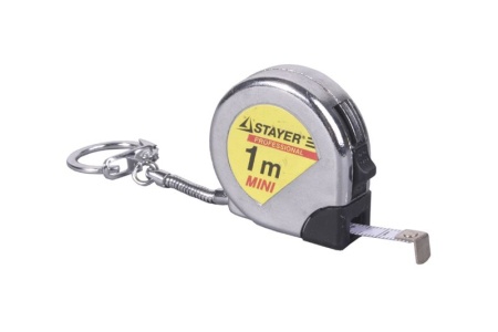 Купить Рулетка-брелок 1м хром STAYER 34140-1