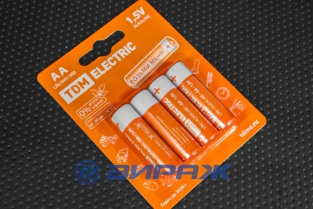 Купить Элемент питания AA 1,5V AlkalineBP-4 ТДМ SQ1702-0003