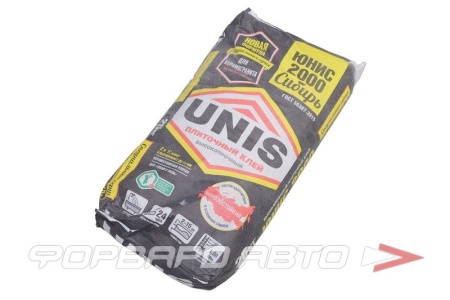 Купить Клей для кафеля 25кг для внутренних и наружных работ морозостойкий 2000 UNIS 