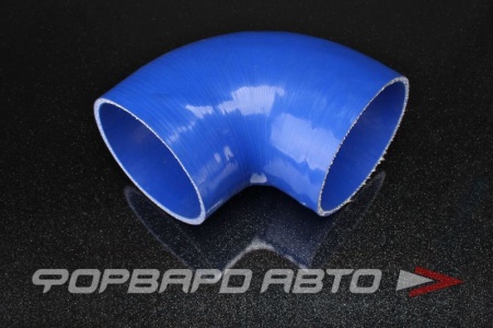 Купить Патрубок силиконовый 114 мм, 90°, синий AUTOBAHN88 