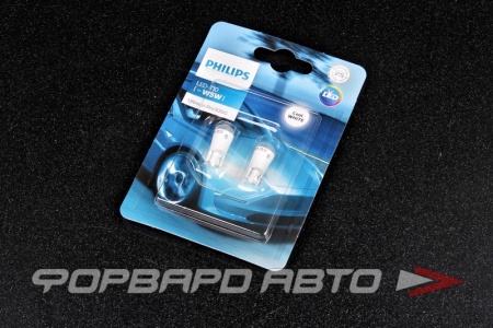 Купить Лампа светодиодная 12V W5W (T10) 6000K (W2.1x9.5d) PHILIPS 11961U30CWB2
