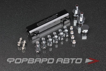 Купить Пневмо разветвитель, алюминиевый, чёрный (Vacuum / Boost Block) AUTOBAHN88 