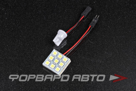 Светодиодная площадка 12V 9SMD белая Китай 