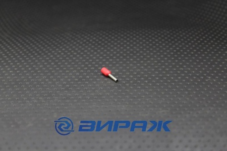 Купить Наконечник штыревой втулочный изолированный 1,0мм2 КВТ НШВИ 1-8