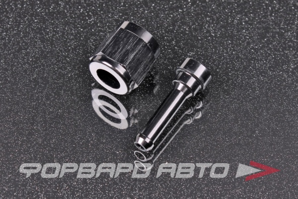 Фитинг AN4 под шланг 4,7 мм (3/16”), черный AB88 