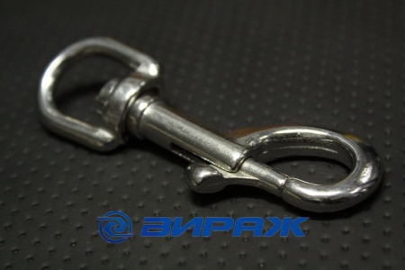 Купить Карабин для строп с вертлюгом 16мм А4 нерж.  8303