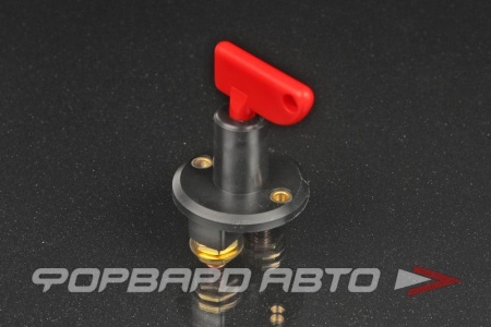 Купить Выключатель массы АКБ 12V, 2-х контактн, с ключом флажкового типа 300А (длин. контакты) RACING ELECTRIC FE-A3601