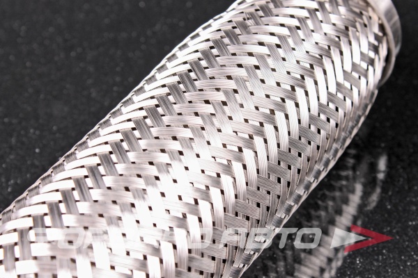 Гофра глушителя 45*200, (Interlock) трехслойная (AISI 304) TIXONA P45200