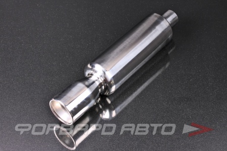 Купить Глушитель Вход = 55 мм Выход = 80 мм Длина = 510 мм D = 115 мм TORINO AUTO HJ-A0081