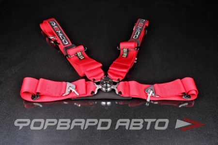 Купить Ремни 4-х точечные, 3"+2" красный RAEMCO C-4R-H-ML