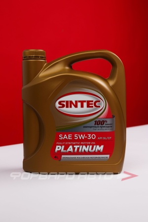 Купить Масло моторное 5W30 4л, PLATINUM SL/CF A3/B4 (c) SINTEC 600144