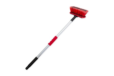 Купить Щетка для мытья с краном подачи воды и телескопической мягкой ручкой L=77-130 см ARNEZI A0403011