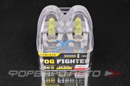 Купить Лампа H3 12V 55W (100W) FOG FIGHTER 3000K AVANTECH AB3003