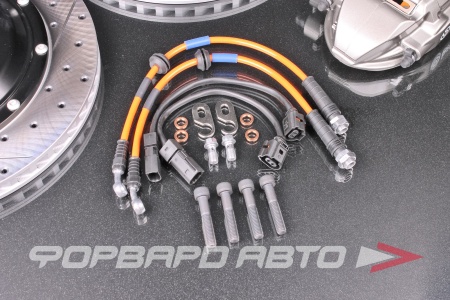 Купить Комплект тормозной системы пер+зад R18 TANK 500  (суппорта + диски + колодки + шланги) BREMBO STYLE TANK500