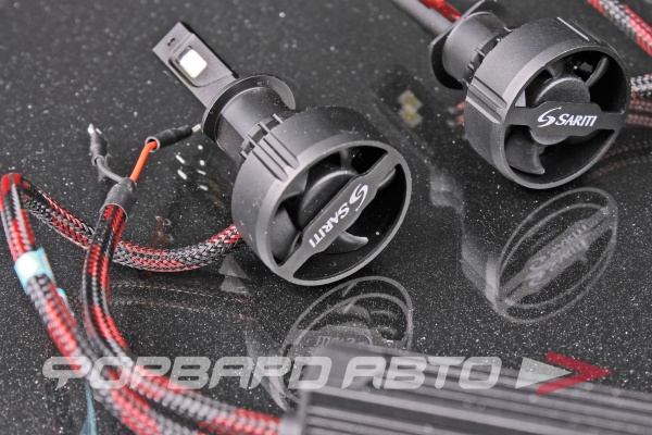 Лампа светодиодная головного света H1 12-24V 55W 5500K, с вентилятором SARITI Y2/H1 12V