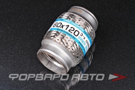 Купить Гофра глушителя 60*120, Innerbraid (трехслойная) EuroEx 60x120/3