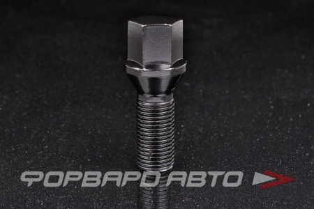 Купить Болт колеса 14*1,5*28 конус, ключ на 17, сталь, черный хром ВЕКТОР 174110 BA Купить Болт колеса 14*1,5*28 конус, ключ на 17, сталь, черный хром ВЕКТОР 174110 BA