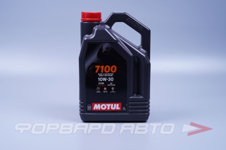 Купить Масло моторное 10W30 4л, 4T 7100 Moto API SP, JASO MA2 (с) MOTUL 113200