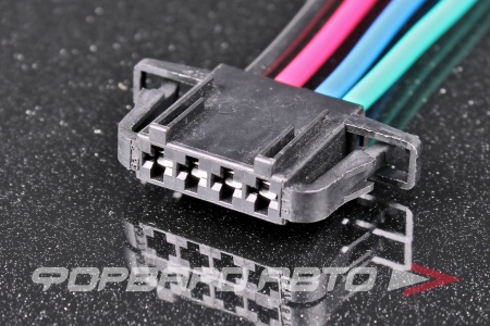 Купить Разъем 4-х контактный динамика, мотора привода люка (с проводами) CARGEN AX8174