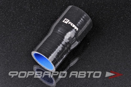 Купить Патрубок силиконовый 38-44 мм, L=100 мм, 4 слоя армировки, чёрный FORA ASHU02-38>44