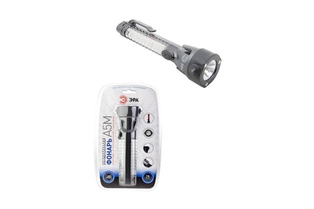 Купить Фонарик ERA A5M Авто-спасатель 4в1 2W LED, 12*LED сигнал. (2*AA) ЭРА 
