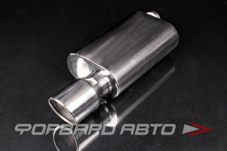 Купить Глушитель Вход = 63,5 мм (2,5") Выход = 100 мм Длина = 560 мм Овал = 210*115 мм (Смещение) TORINO AUTO HJ-A0638