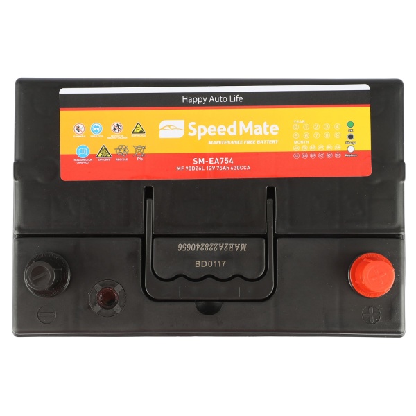 Аккумулятор 12V 75Ah 630A 270x173x222 обратной SPEEDMATE SM-EA754