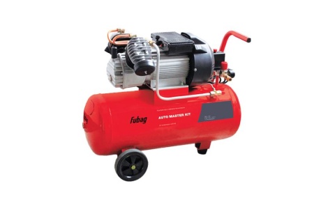 Купить Компрессор масляный коаксиальный 220V 2,2кВт 360л/мин  50л 8атм 58кг Auto Master Kit +10 FUBAG 