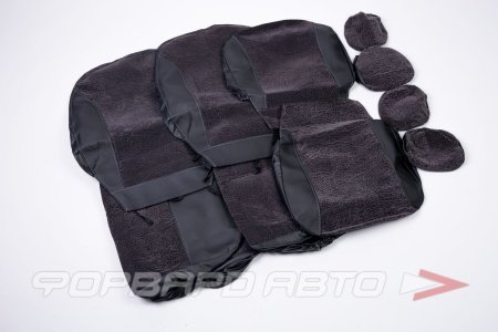 Купить Чехлы на сиденья (11 предм.) "COMFORT"  черно-серый цвет PANDORA COM-1105 BK/ROMB