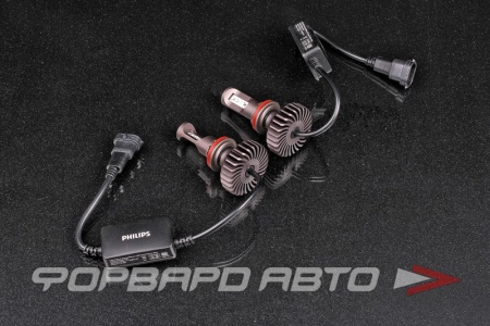 Купить Лампа светодиодная головного света H8/H11/H16 12V 25W 5800K с радиатором PHILIPS 11366XUWX2