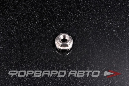 Купить Гайка шестигранная М6*1 с фланцем пресс-шайбой DIN 6923 нерж. А2  DIN6923