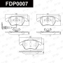Колодки тормозные FAP FDP0007