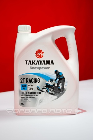 Купить Масло моторное 4л, 2T SnowPower RACING TC FD (с) TAKAYAMA 605631