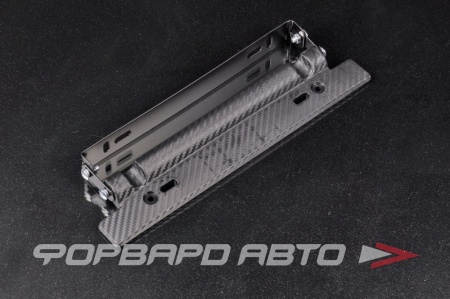 Купить Накладка под номер поворотная алюминий 3D Carbon Fiber черная EPMAN EPPZK2105-BK