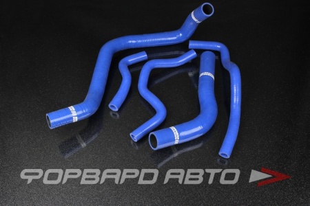 Купить Патрубки всей системы охлаждения силиконовые Honda Civic EK Type R DOHC (5 штук) синие AUTOBAHN88 