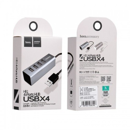 Купить Адаптер-Хаб 4USB HOCO HB1