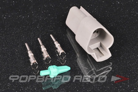 Купить Разъем 3-х контактный под сечение кабеля 0.5-0.8 мм² (без провода) CARGEN AX6823S