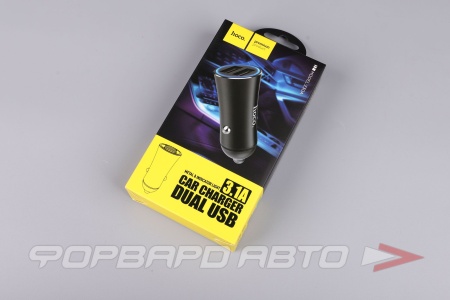 Купить Устройство зарядное 2USB, 3.1A, 1м, черный HOCO Z30A